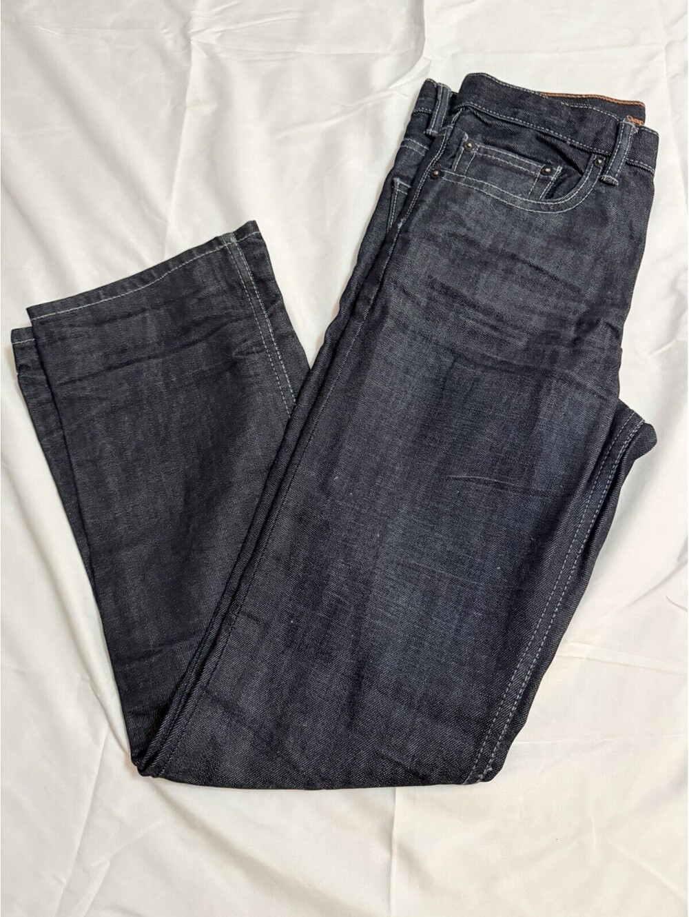 Gap Kids 1969 Girl's Denim Blue Jeans  W/ Patch Pockets Bootcut Wide Leg Size 14